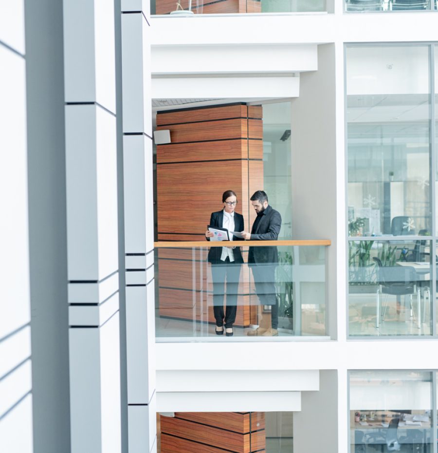 business-man-on-the-office-balcony business-man-on-the-office-balcony